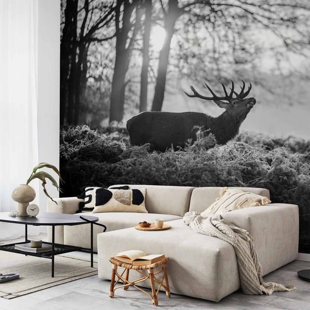 CONFIGURABLE PÄÄTUOTE - Valokuvatapetti - Deers in the Morning 77253