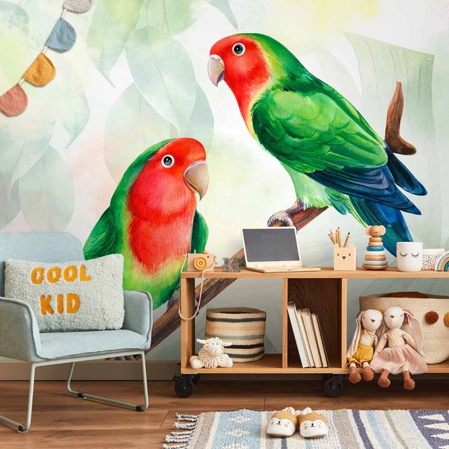 CONFIGURABLE PÄÄTUOTE - Valokuvatapetti - Lovebirds 30016