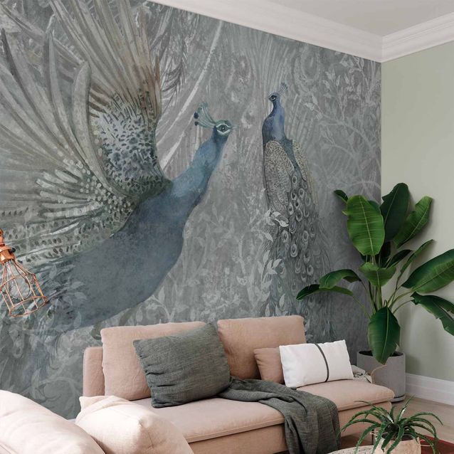 CONFIGURABLE PÄÄTUOTE - Valokuvatapetti - Peacocks Dancing - Second Variant 30290