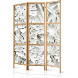 Japanilainen sermi Artgeist Alabaster Garden I, 172x135cm, harmaa