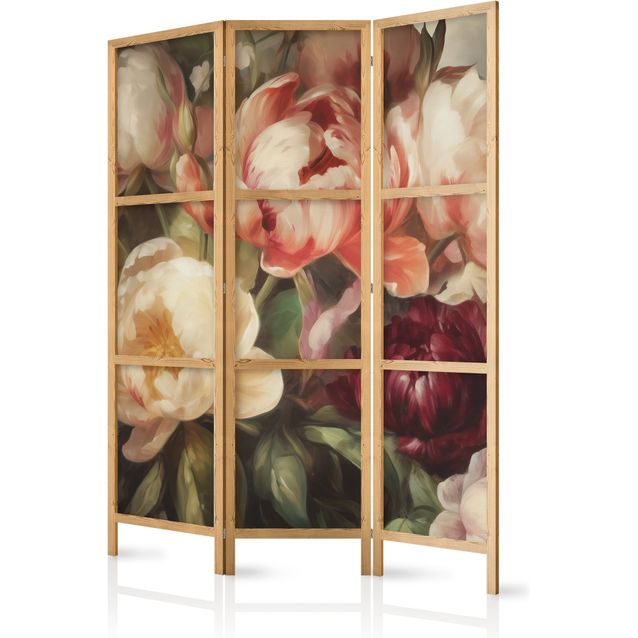 CONFIGURABLE PÄÄTUOTE - Japanilainen sermi - Blooming Peonies - Charismatic Flowers Bathed in Sunlight 06415