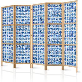 Japanilainen sermi Artgeist Ceramic Tiles Traditional Portuguese Blue Tiles, 172x225cm, sininen
