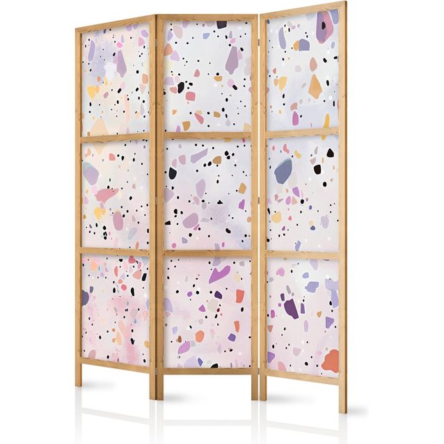 CONFIGURABLE PÄÄTUOTE - Japanilainen sermi - Confetti-Style Terrazzo - Purple-Pink - Colorful Pattern. 31636