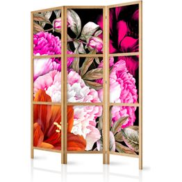 Japanilainen sermi Artgeist Floral Abundance I, 172x135cm, musta