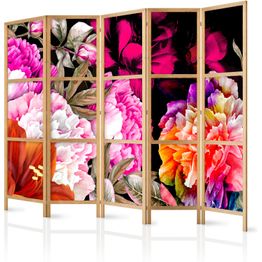 Japanilainen sermi Artgeist Floral Abundance II, 172x225cm, musta