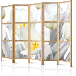 Japanilainen sermi Artgeist Luminous Tulips II, 172x225cm, valkoinen