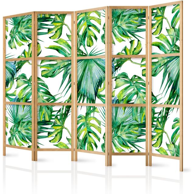 Japanilainen sermi - Monstera and Palm Leaves II