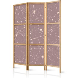 Japanilainen sermi Artgeist Night Sky - Artistic Constellations and Stars in Pastel Shades, eri vaihtoehtoja