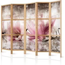 Japanilainen sermi Artgeist Retro Magnolias II, 172x225cm, harmaa
