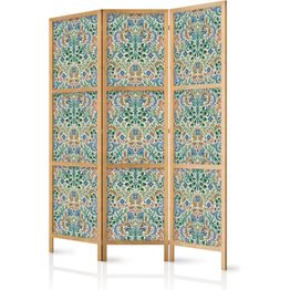 Japanilainen sermi Artgeist Retro Vintage Intricate and Rich Pattern in Victorian Style, 172x135cm, harmaa