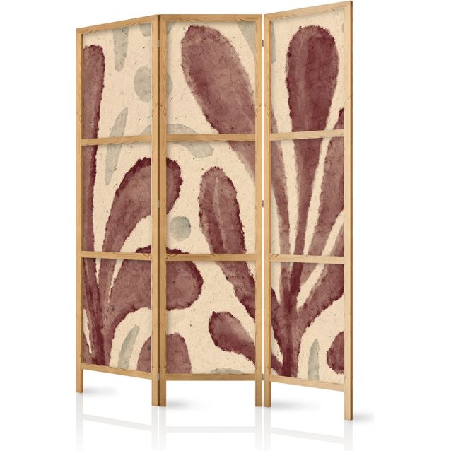 CONFIGURABLE PÄÄTUOTE - Japanilainen sermi - Waving Leaves - Irregular Plant Shapes in the Style of Matisse 07061