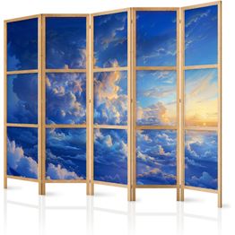 Japanilainen sermi Artgeist When the Sky Becomes a Canvas: Artistic Creation of Nature in the Clouds, 172x225cm, sininen