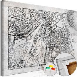 Korkkitaulu Artgeist Copenhagen Plan, eri vaihtoehtoja