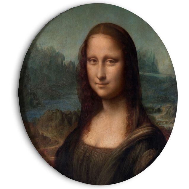 CONFIGURABLE PÄÄTUOTE - Pyöreä taulu - Leonardo Da Vinci - Gioconda - Painted Portrait of the Mona Lisa 28180