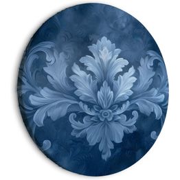 Pyöreä taulu Artgeist Ornament in Blue and Cool Colors: Dark Blue Decoration, eri vaihtoehtoja