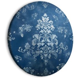 Pyöreä taulu Artgeist Retro Ornament: Decorative Motif in Worn Blues, eri vaihtoehtoja
