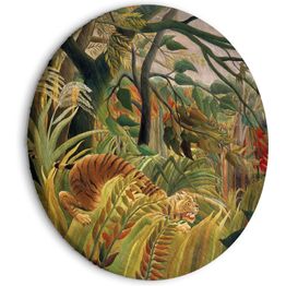 Pyöreä taulu Artgeist Tiger in a Tropical Storm (Henri Rousseau), eri vaihtoehtoja