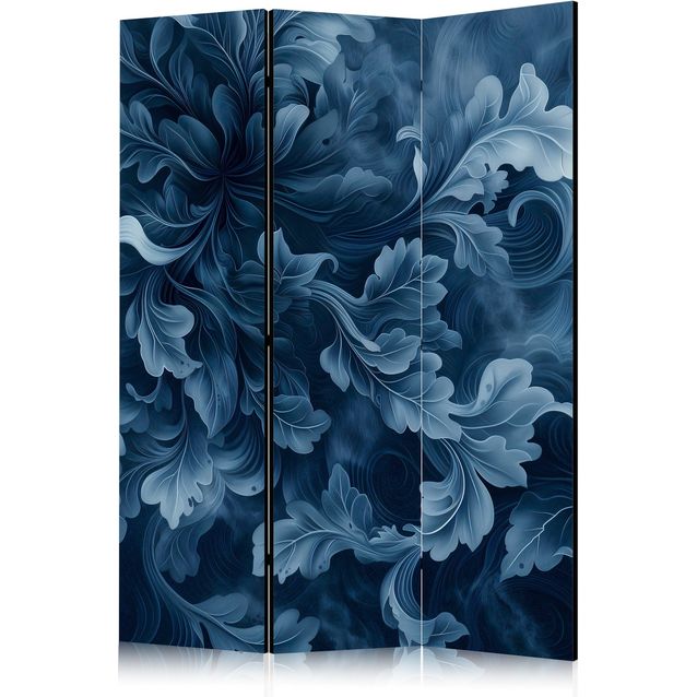 CONFIGURABLE PÄÄTUOTE - Sermi - Abstract Ornaments - Dark Blue Victorian Leaves 10078
