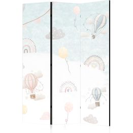 Sermi Artgeist Balloons in the Sky - Balloons in Pastel Colors Flying in a Cloudy Sky - Among Rainbows and Stars, eri vaihtoehtoja