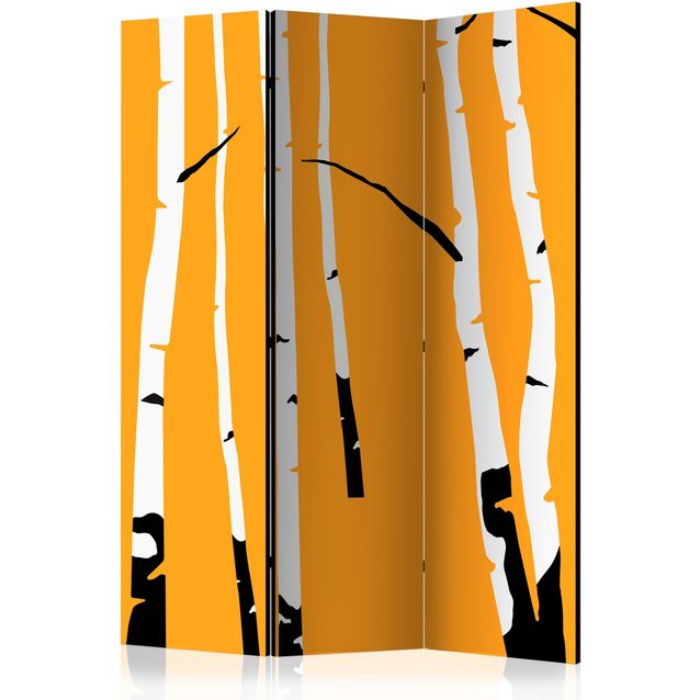 CONFIGURABLE PÄÄTUOTE - Sermi - Birches on the orange background 90573
