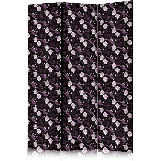 CONFIGURABLE PÄÄTUOTE - Sermi - Birds Among Flowers - Pheasants Amidst Peonies - Purple 11310