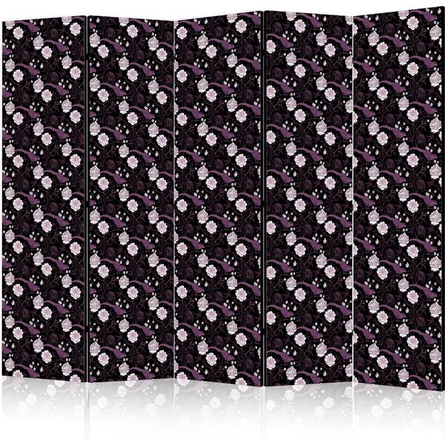 CONFIGURABLE PÄÄTUOTE - Sermi - Birds Among Flowers - Pheasants Surrounding Peonies - Purple 09119