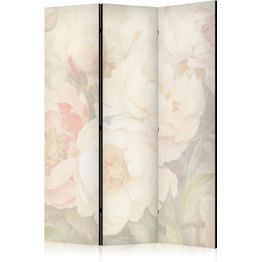 Sermi Artgeist Blooming Peonies - Bright Large Flowers Enveloped in White Mist, eri vaihtoehtoja