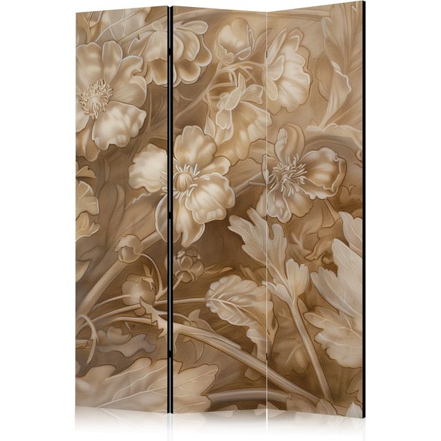 CONFIGURABLE PÄÄTUOTE - Sermi - Carved Floral Ornaments in Soft Sepia and Brown Tones 10313