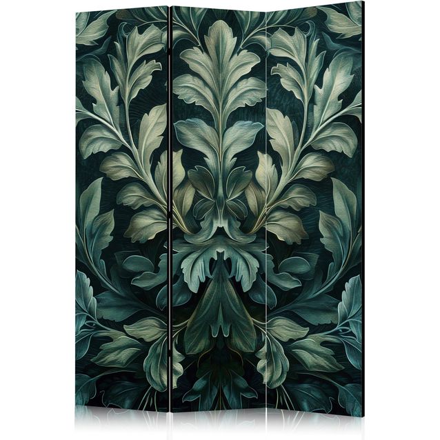 CONFIGURABLE PÄÄTUOTE - Sermi - Dark Green Victorian Leaves - Botanical Carved Composition 10153