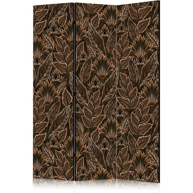 CONFIGURABLE PÄÄTUOTE - Sermi - Dense Vegetation - Botanical Patterns in Illustrative Style; Brown 10689