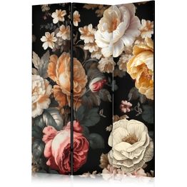 Sermi Artgeist Floristry in Vintage Style - a Plethora of Colorful Flowers on a Black Background, eri vaihtoehtoja
