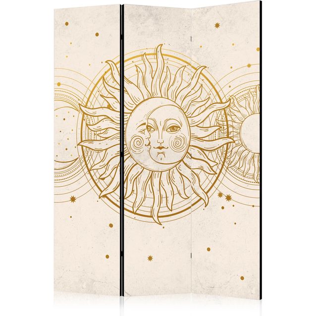 CONFIGURABLE PÄÄTUOTE - Sermi - Golden Sun and Moon - Artistic Retro Style Illustration 32640