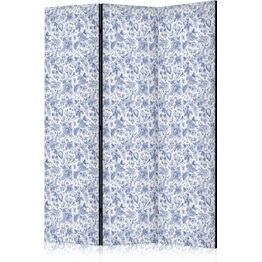 Sermi Artgeist Illustration in Vintage Style - Blue Flowers on a White Background, eri vaihtoehtoja