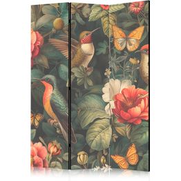 Sermi Artgeist In the Botanical Garden - Flowers Birds and Butterflies - Colorful Illustration, eri vaihtoehtoja