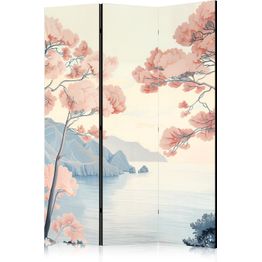 Sermi Artgeist Landscape with the Ocean - Cliffs - and Trees in Delicate Pink Shades, eri vaihtoehtoja