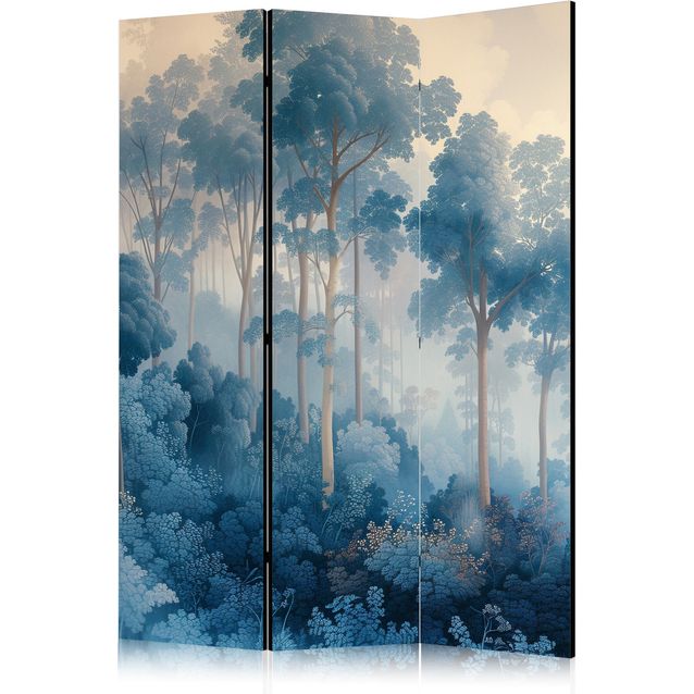 CONFIGURABLE PÄÄTUOTE - Sermi - Landscape With Trees in Illustration Style. Fairy Blue Forest 10054
