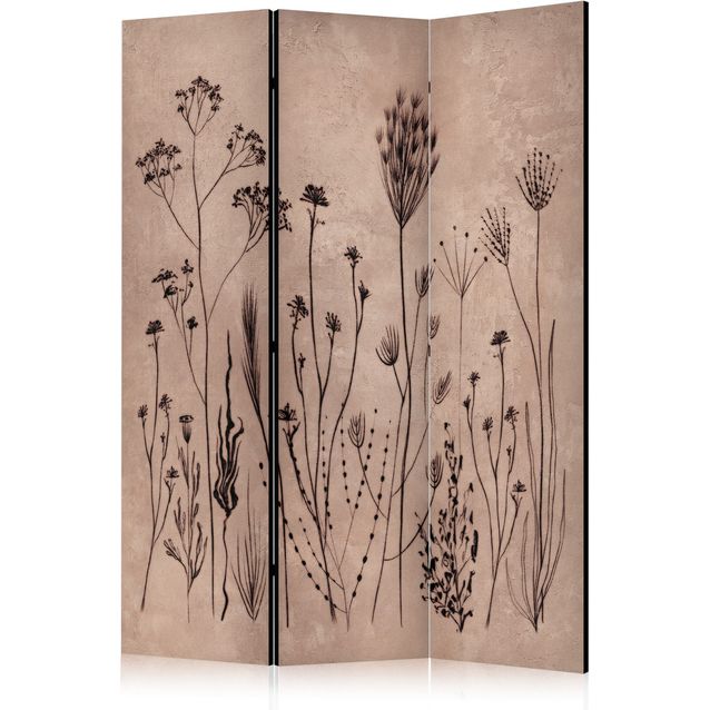 CONFIGURABLE PÄÄTUOTE - Sermi - Plant Vintage - Delicate Field Flowers on a Background in Lime Wash Technique 11617