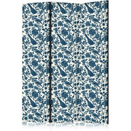 Sermi Artgeist Rose Vines - Monochromatic Blue Birds Resting Among Roses, eri vaihtoehtoja