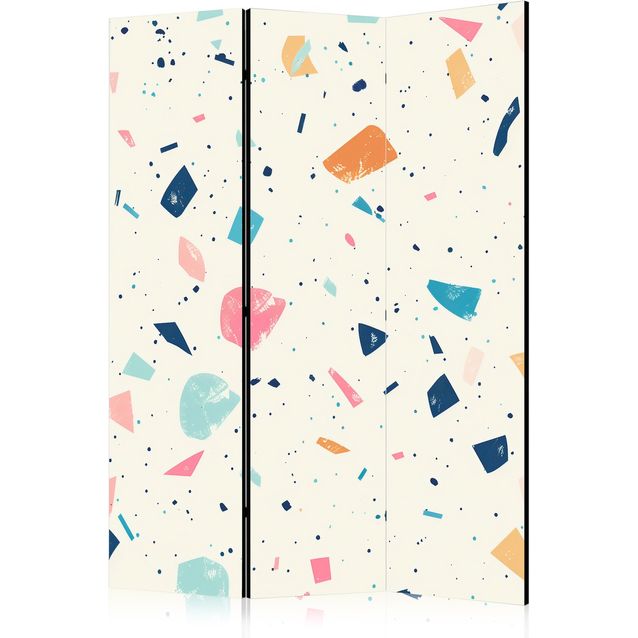 CONFIGURABLE PÄÄTUOTE - Sermi - Terrazzo with Multicolored - Large Elements - Cheerful Pattern on a Light Background 31414