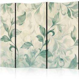 Sermi Artgeist Watercolor Botanical Motif - Delicate Green-Beige Leaves, eri vaihtoehtoja