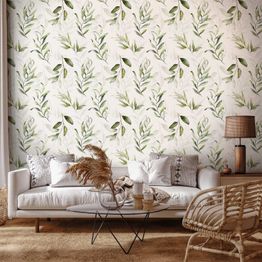 Tapetti Artgeist Natural Grace, valkoinen, 50cm x 10m