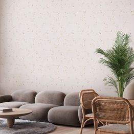 Tapetti Artgeist Star Map Delicate Constellations in Warm Shades, valkoinen, 50cm x 10m