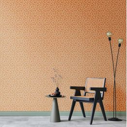 Tapetti Artgeist Tiny Dots optimistic pattern in peach colors, beige, 50cm x 10m