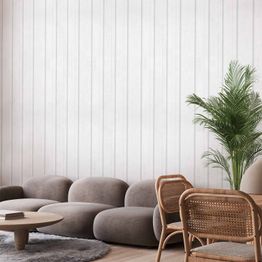 Tapetti Artgeist Vertical Lines White background with a delicate wood pattern vertically, mustavalkoinen, 50cm x 10m