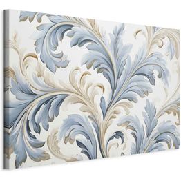Taulu Artgeist Baroque Ornaments in Light Cream-Blue Hues, eri vaihtoehtoja