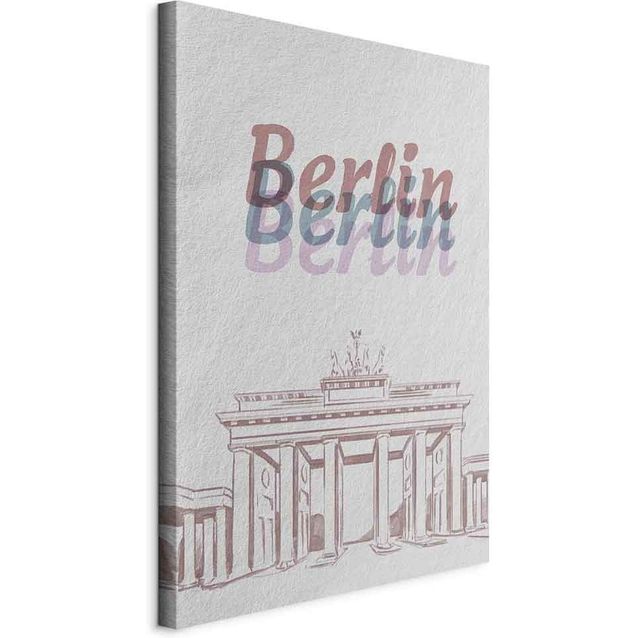 CONFIGURABLE PÄÄTUOTE - Taulu - Berlin in Watercolours (1 Part) Vertical 43213