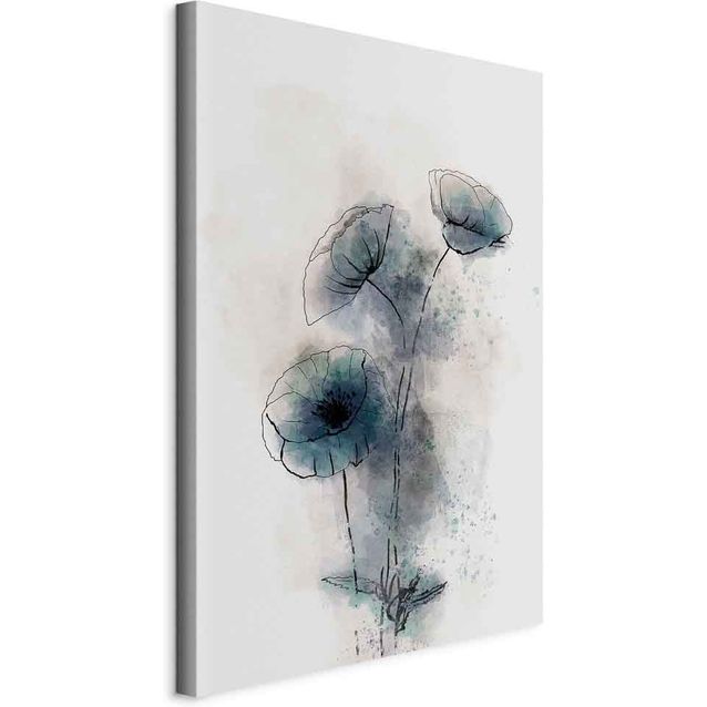 CONFIGURABLE PÄÄTUOTE - Taulu - Blue Poppies (1 Part) Vertical 92105