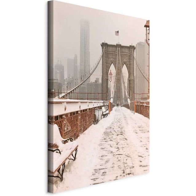 CONFIGURABLE PÄÄTUOTE - Taulu - Brooklyn Bridge in Sepia (1 Part) Vertical 77437