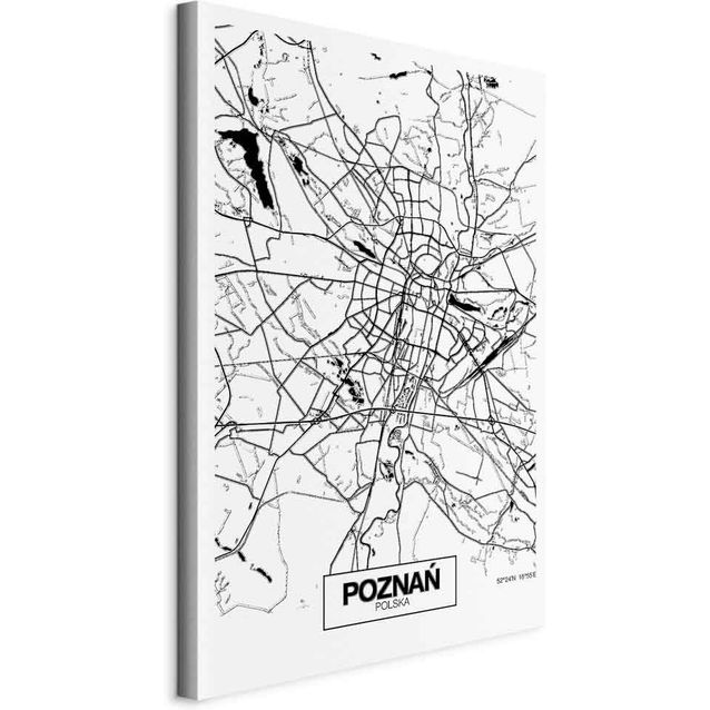 CONFIGURABLE PÄÄTUOTE - Taulu - City Plan: Poznan (1 Part) Vertical 41851