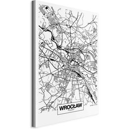 Taulu Artgeist City Plan: Wroclaw (1 Part) Vertical, eri vaihtoehtoja